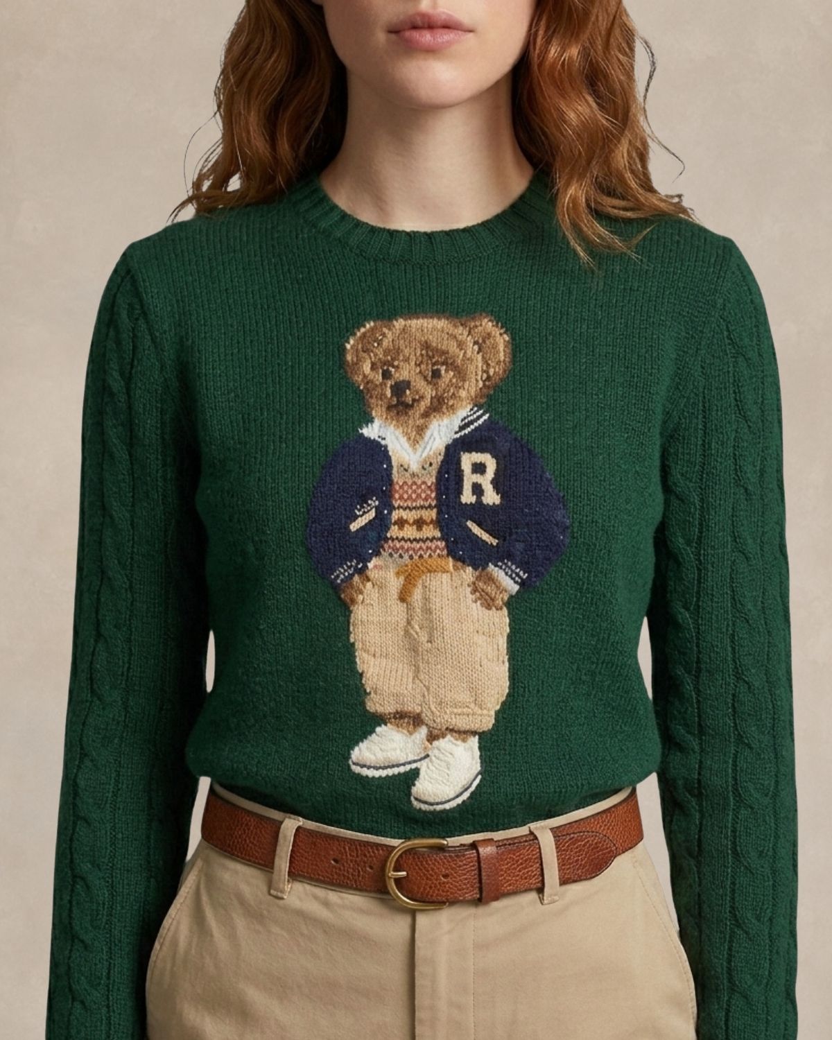 L.R Sweater | Polo Bear Varsity Letterman