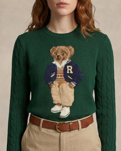 L.R Sweater | Polo Bear Varsity Letterman