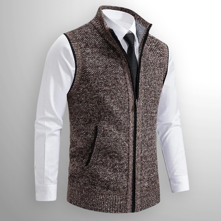 Chaleco de jersey Harrison con cremallera completa