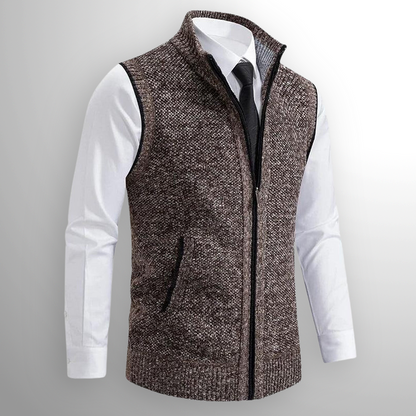 Chaleco de jersey Harrison con cremallera completa