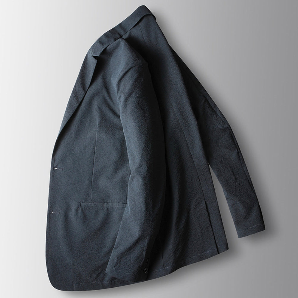 Giacca business elasticizzata antipiega in stile Old Money