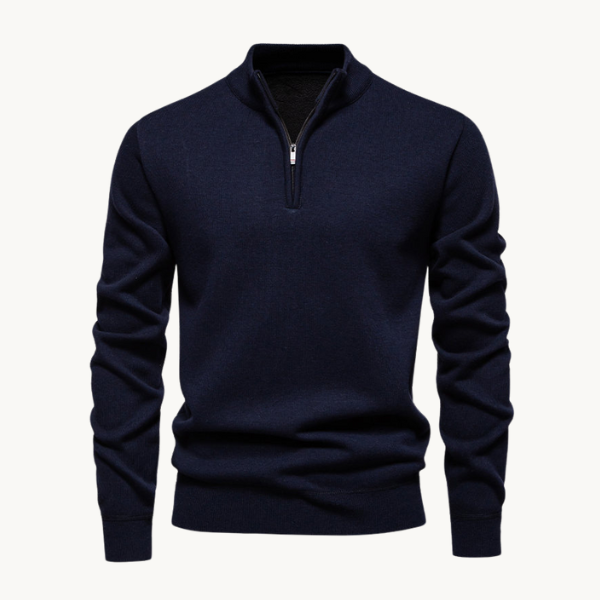 Klassieke pullover met rits - trui