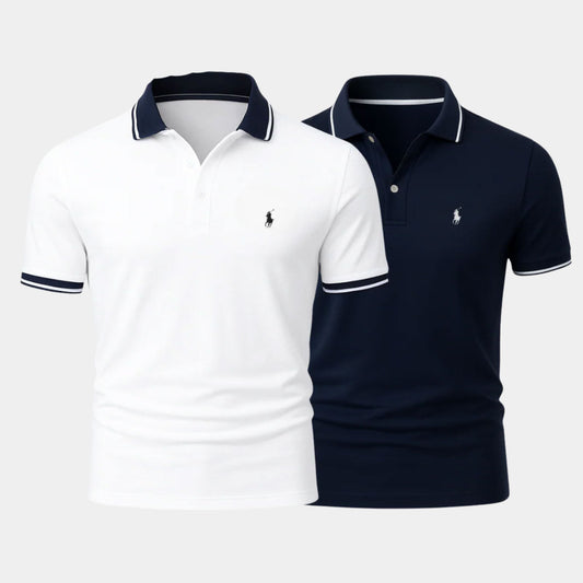 Slim Fit Cotton-Blend Shirt Duo - Buy 1, Get 1 Free