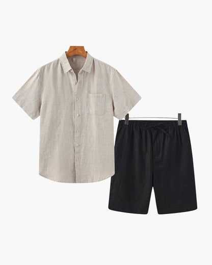 Ensemble Old Money en lin (short)