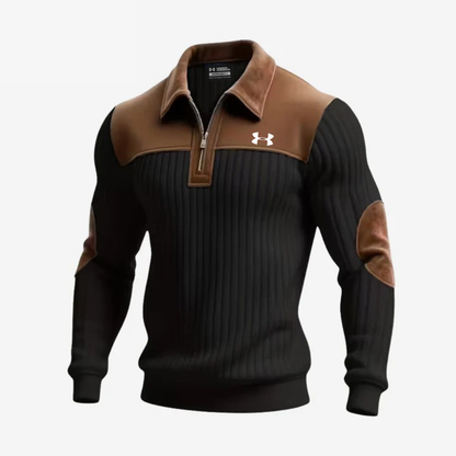Elegant Zip Collar Sweater - Clearance Sale