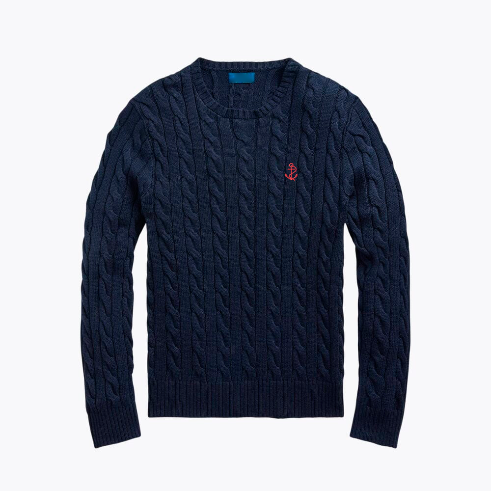 Pullover in cotone a maglia grossa