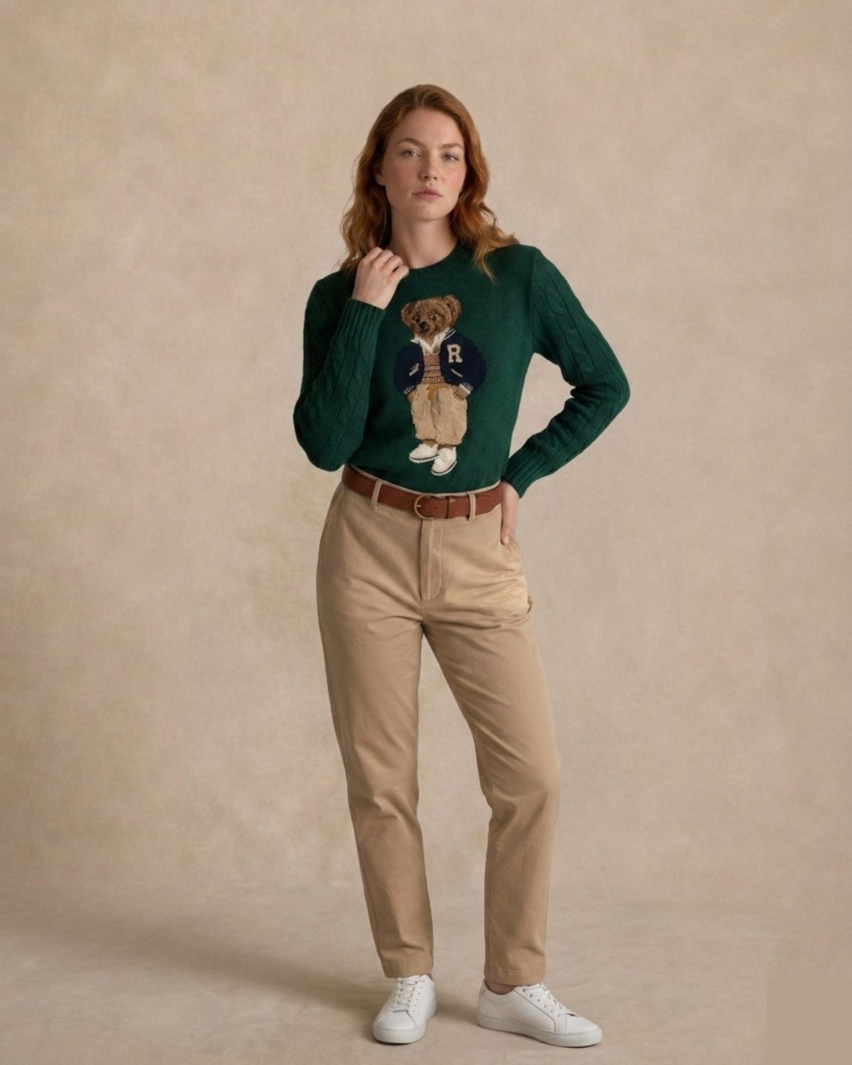 L.R Sweater | Polo Bear Varsity Letterman