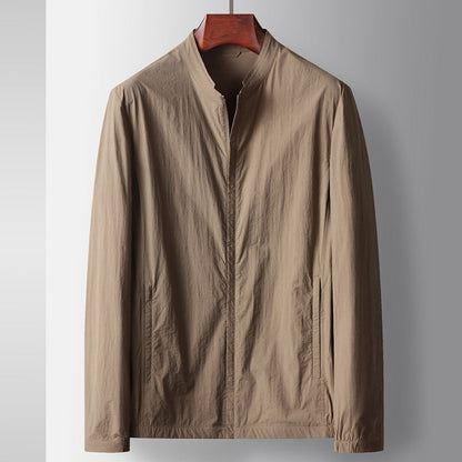Chaqueta informal de negocios de lujo con cuello mao estilo old money