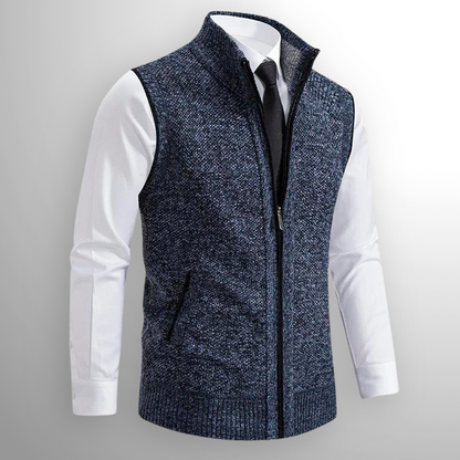 Chaleco de jersey Harrison con cremallera completa