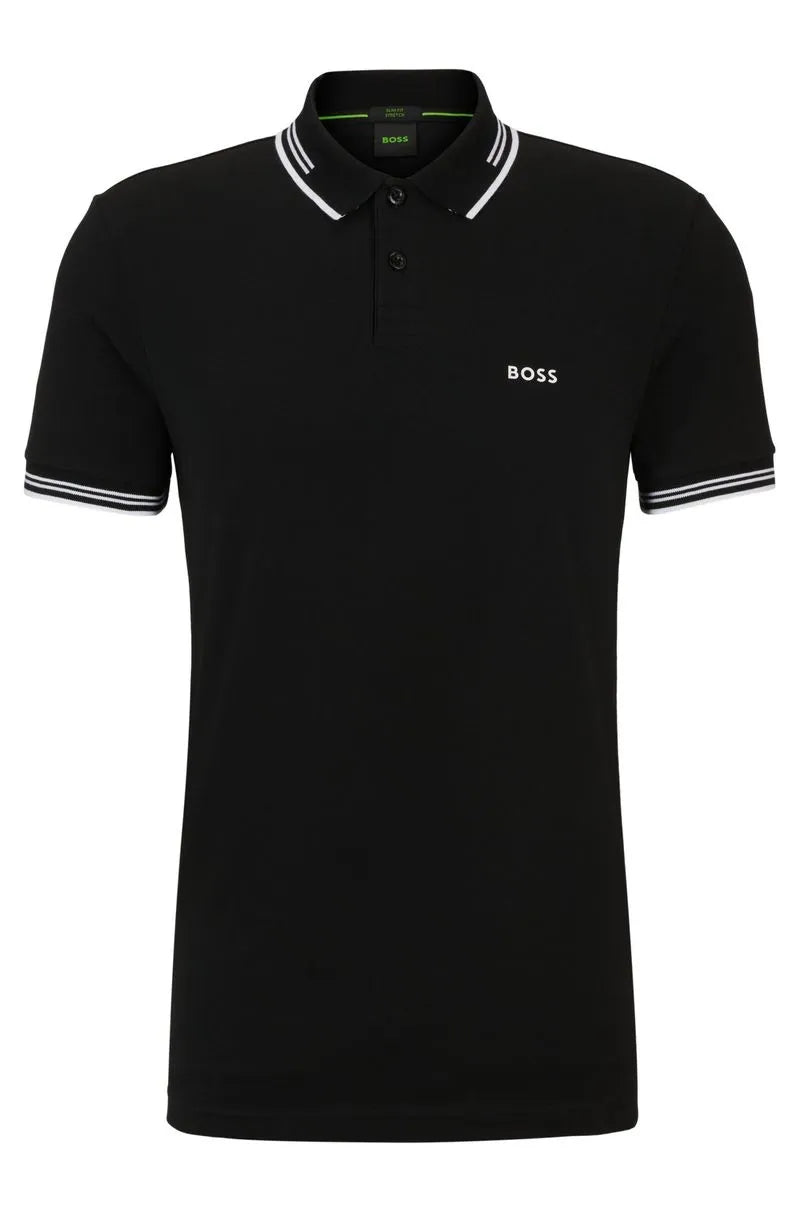 Slim-Polohemd aus Stretch-Baumwolle - Boss