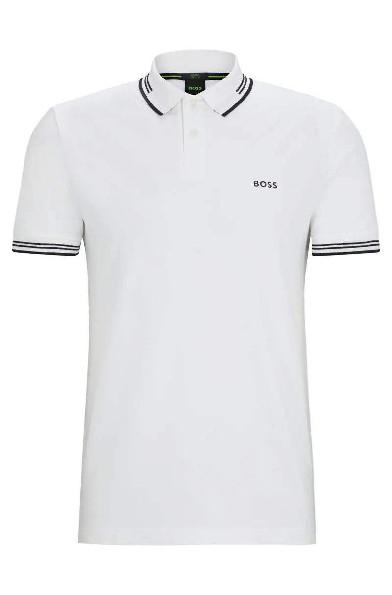 Slim-Polohemd aus Stretch-Baumwolle - Boss