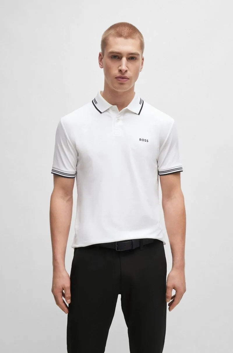 Slim-Polohemd aus Stretch-Baumwolle - Boss
