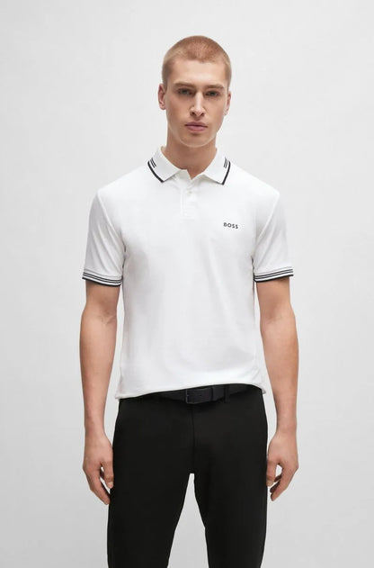 Slim-Polohemd aus Stretch-Baumwolle - Boss