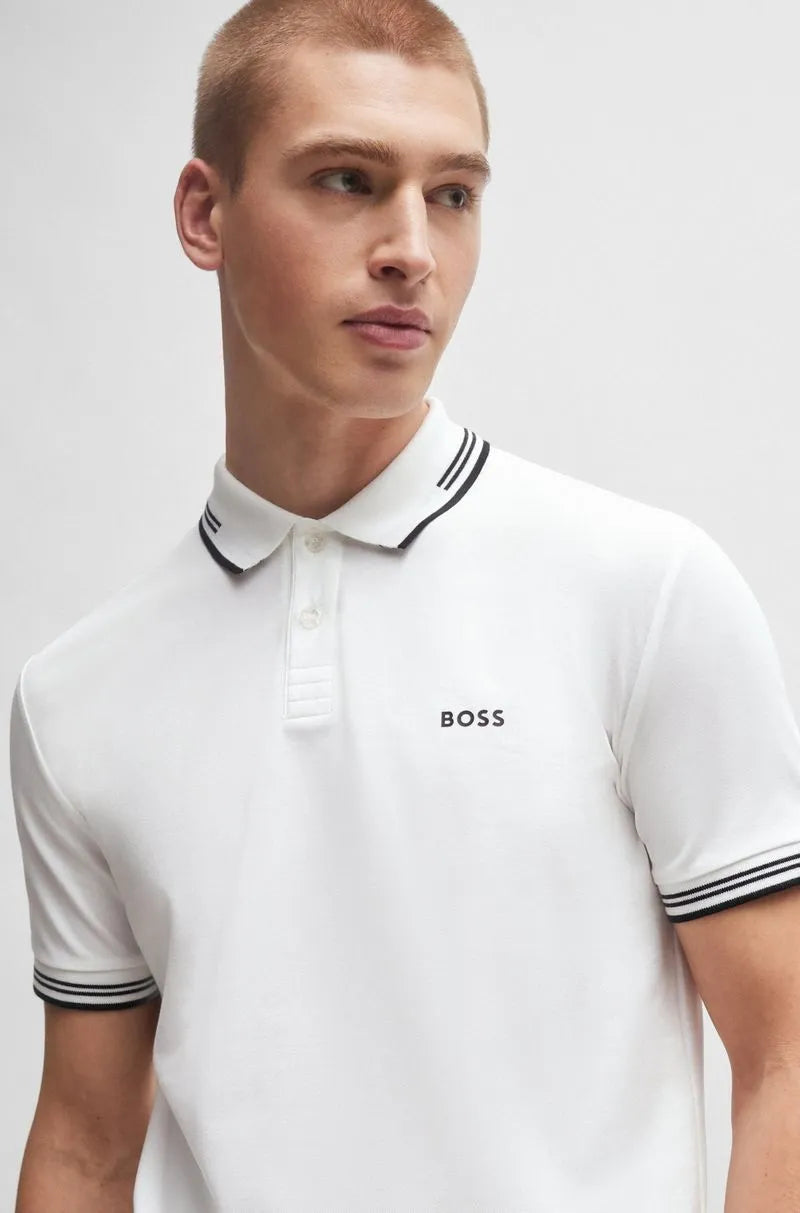 Slim-Polohemd aus Stretch-Baumwolle - Boss