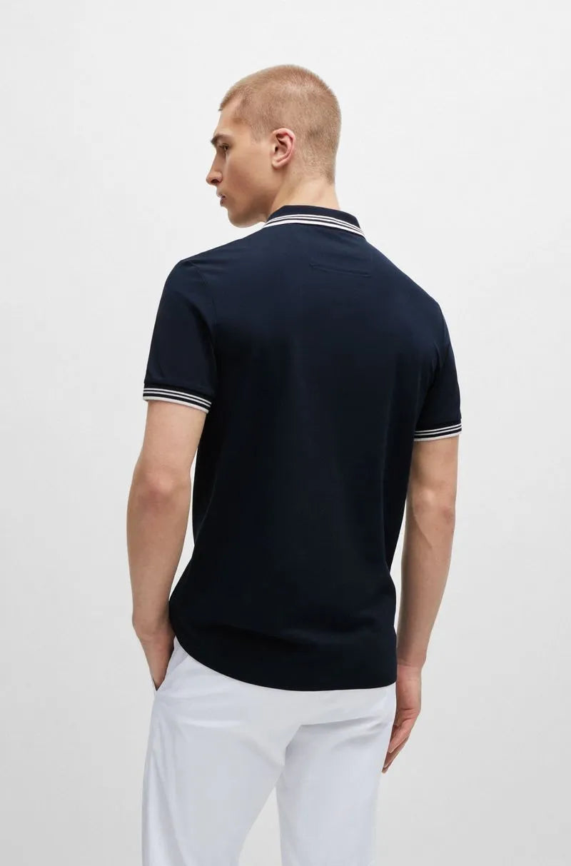 Slim-Polohemd aus Stretch-Baumwolle - Boss