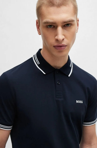 Slim-Polohemd aus Stretch-Baumwolle - Boss