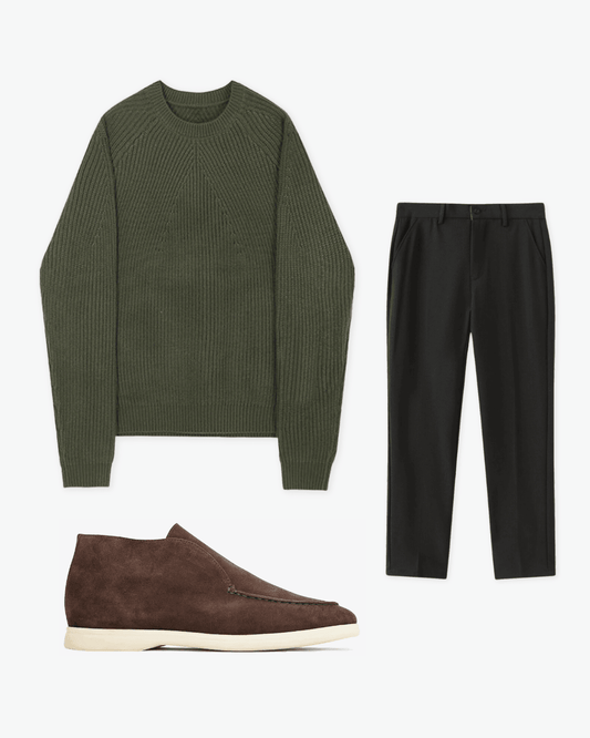 Gentleman-Outfit 16 - Olivgrün