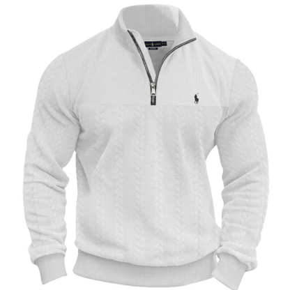 L.R Textured Half-Zip Knit Pullover - Clearance Sale