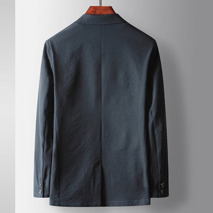 Giacca business elasticizzata antipiega in stile Old Money