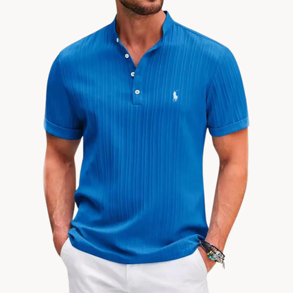 L.C Ribbed Henley Shirt - Clearance Sale