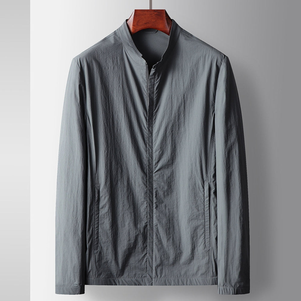 Chaqueta informal de negocios de lujo con cuello mao estilo old money