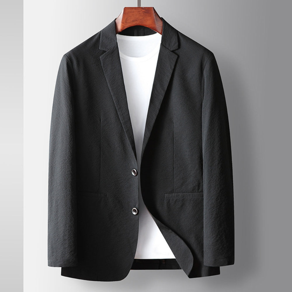 Giacca business elasticizzata antipiega in stile Old Money