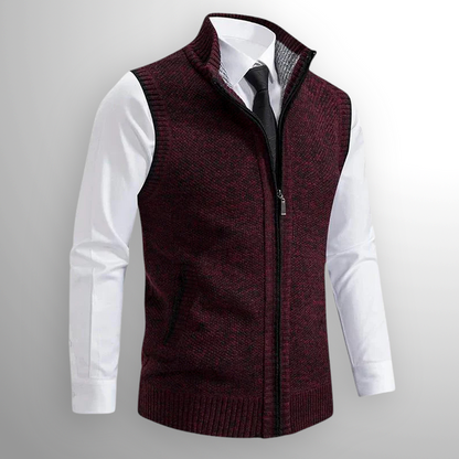 Chaleco de jersey Harrison con cremallera completa