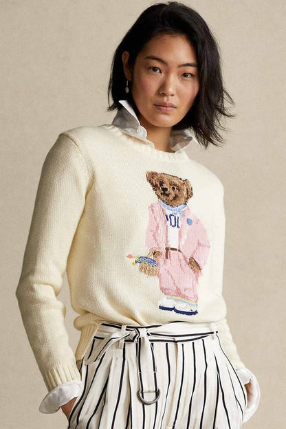 L.R Sweater | Pink Bear