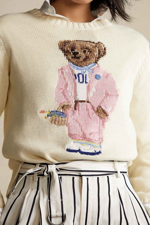 L.R Sweater | Pink Bear