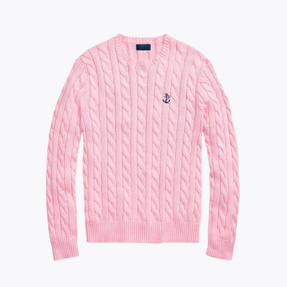 Pullover in cotone a maglia grossa