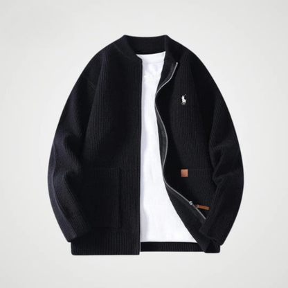 Zipped Knit Cardigan - CLEARANCE PRICE