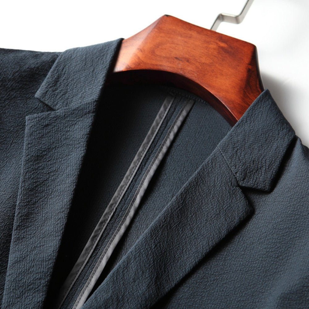 Giacca business elasticizzata antipiega in stile Old Money