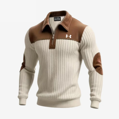 Elegant Zip Collar Sweater - Clearance Sale