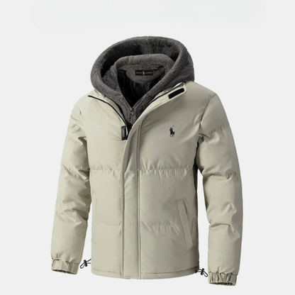 L.R Padded Winter Jacket with Fleece Hood || CLEARANCE SALE