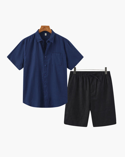 Ensemble Old Money en lin (short)