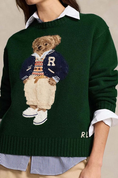 L.R Sweater | Polo Bear Green