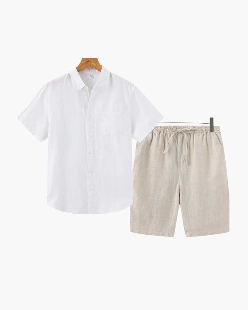 Ensemble Old Money en lin (short)