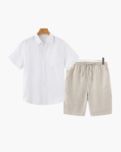 Ensemble Old Money en lin (short)