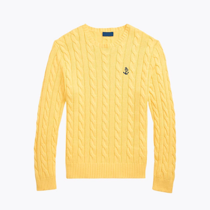 Pullover in cotone a maglia grossa
