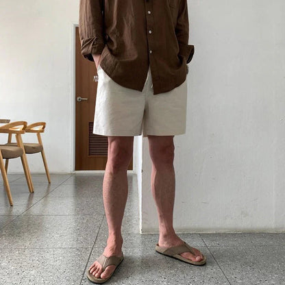 Pantaloni scurți din in MASAN