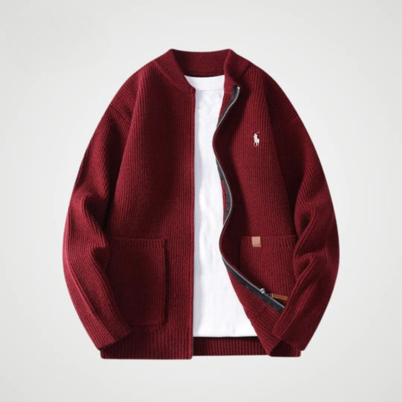 Zipped Knit Cardigan - CLEARANCE PRICE