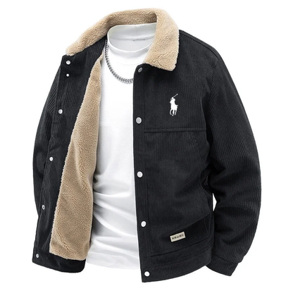 L.R Premium Corduroy Sherpa Lined Jacket - Clearance Sale