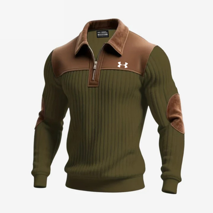 Elegant Zip Collar Sweater - Clearance Sale