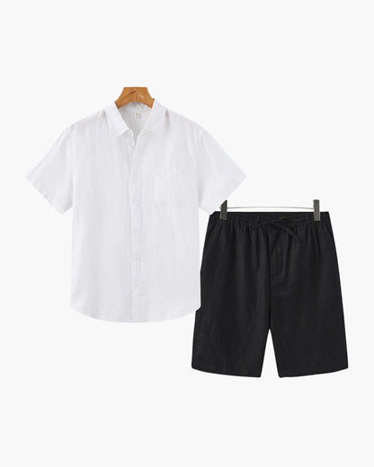 Ensemble Old Money en lin (short)