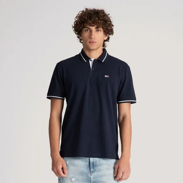 Polo met korte mouwen - marineblauw