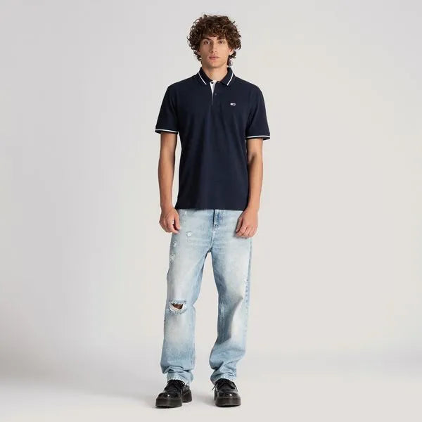 Polo met korte mouwen - marineblauw