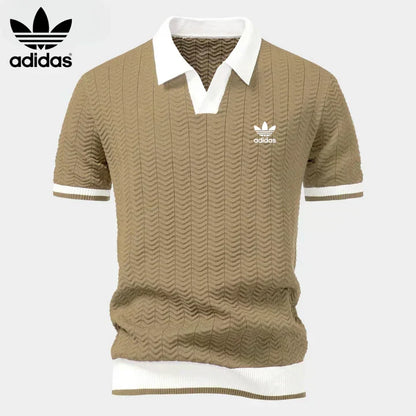 L.R Retro Knit Polo Shirt