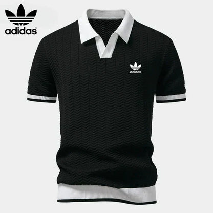 L.R Retro Knit Polo Shirt