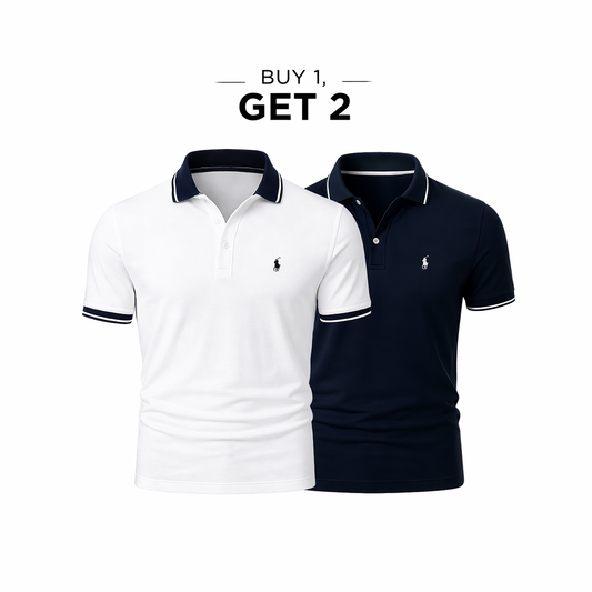 (BUY 1, GET 2) - Premiere Polo Shirt Kit – Professional Line (2-Pack)