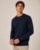 Maglione Girocollo In Lana Merino Con Logo Bandierina Ricamato